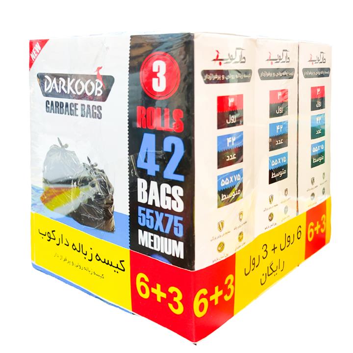 کیسه زباله دارکوب مدل DAR_ZBOXabi-MED42 کد 10 بسته 3 عددی